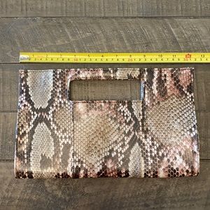 Snakeskin Print Charming Charlie’s Clutch